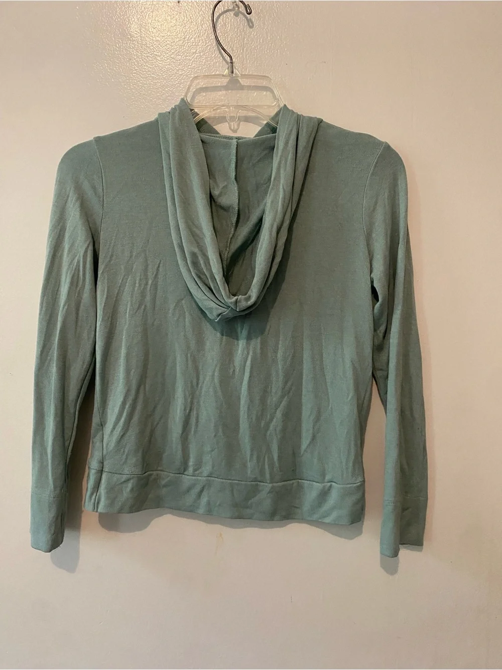 OshKosh B'gosh Light Sage Green Twist-Front Hooded Top